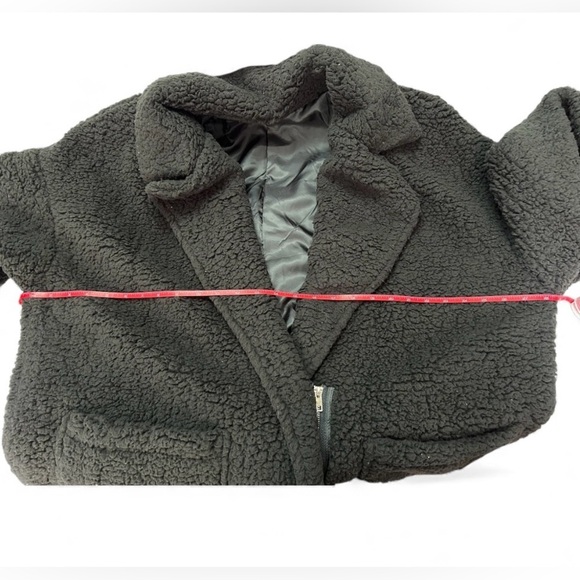 Black Sherpa zip up women’s XXL Teddy Cozy half zip Jacket - Picture 7 of 7